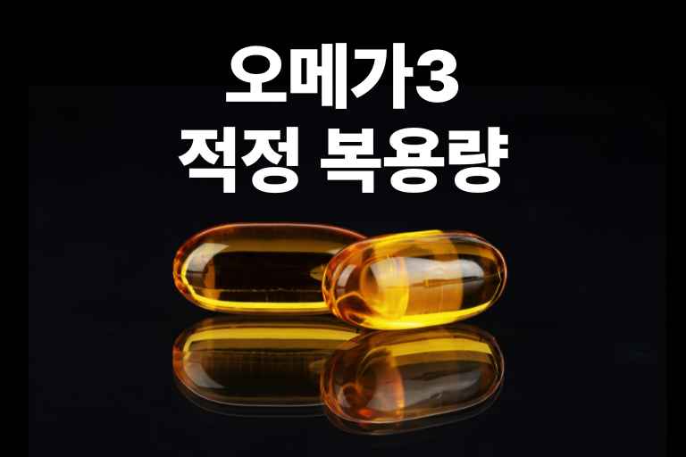 오메가3 적정 복용량