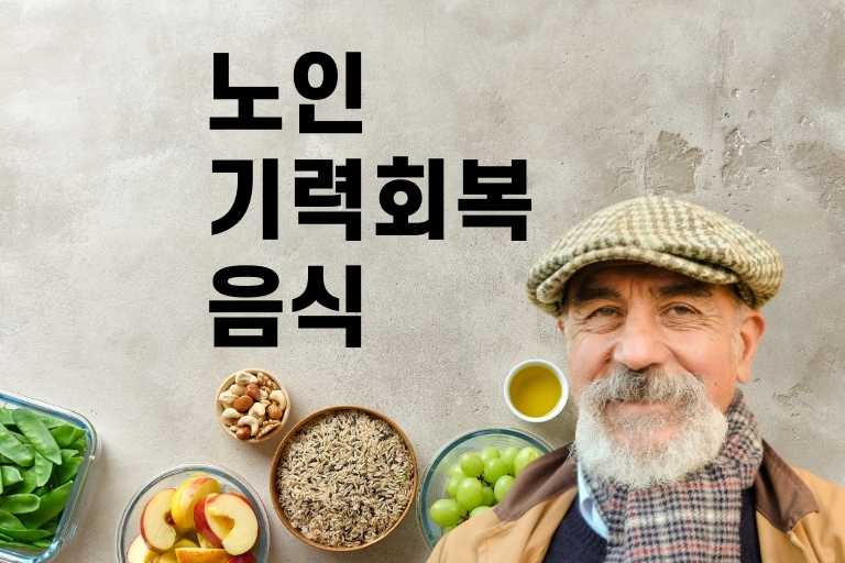 노인 기력회복에 좋은 음식