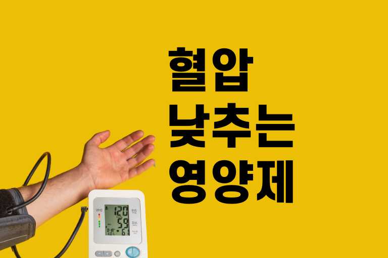 혈압 낮추는 영양제 추천