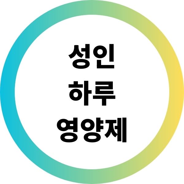 성인 하루 영양제